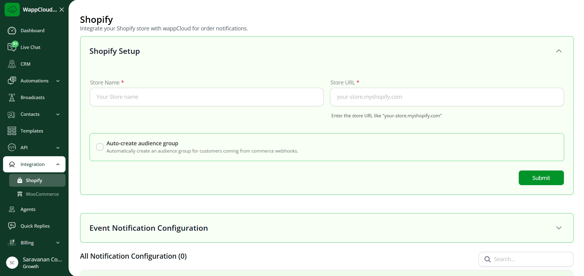 Shopify Setup