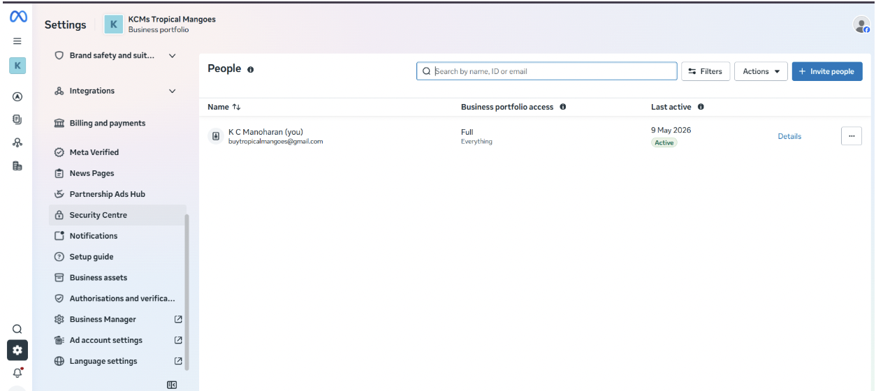 Figure 7.1 — Navigating to Security Center