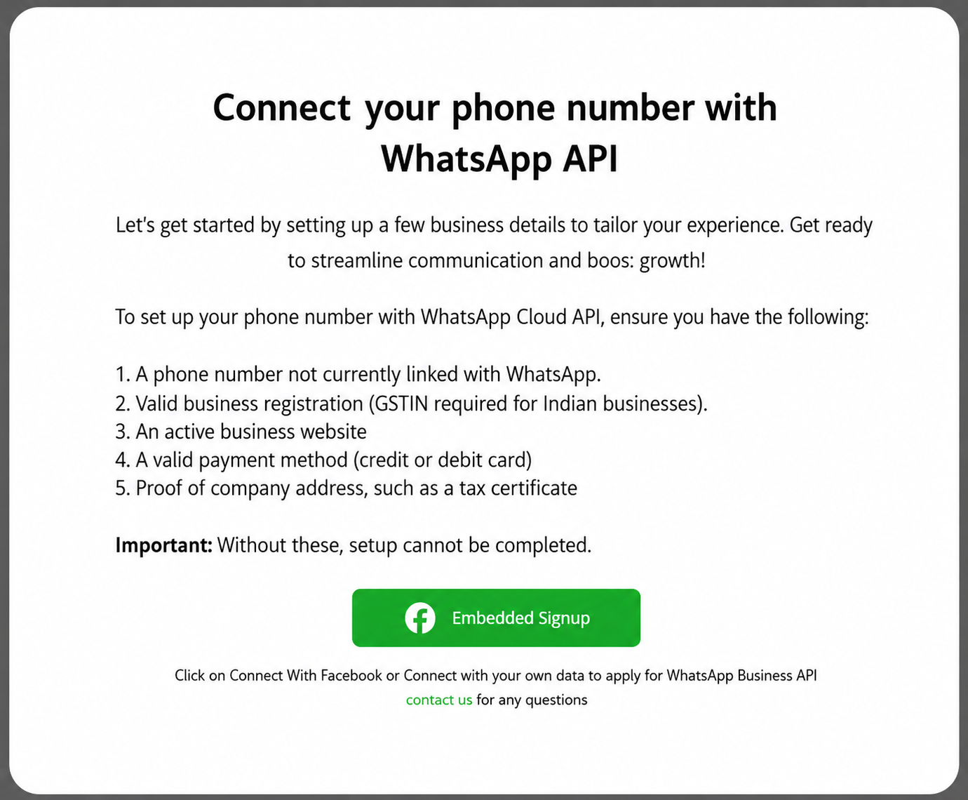 Figure 5.9 — Waiting for connection confirmation