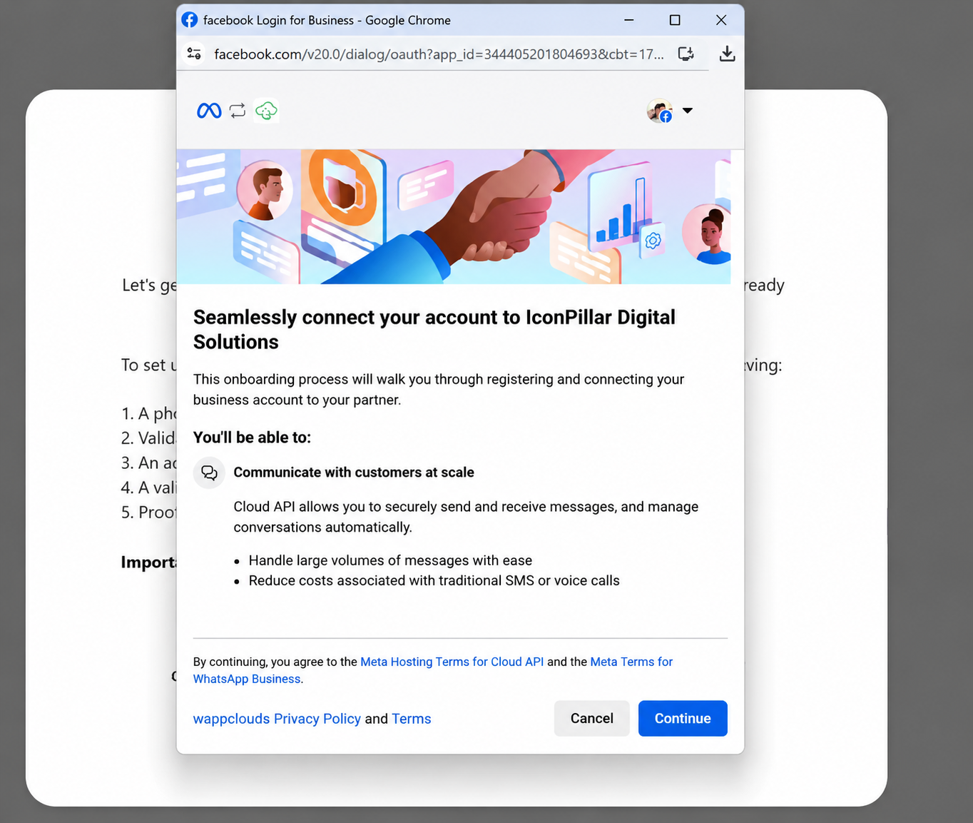Figure 5.1 — Facebook login prompt