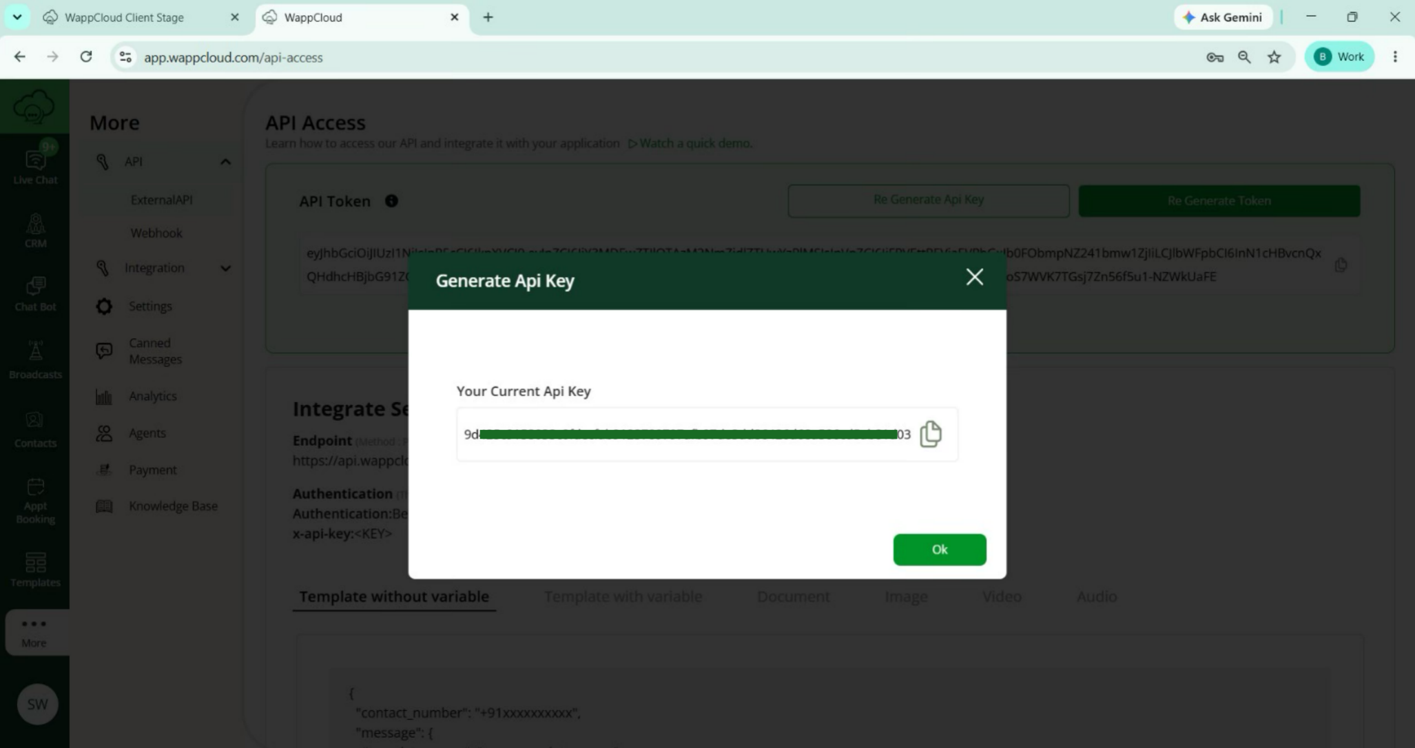 Generate API Key