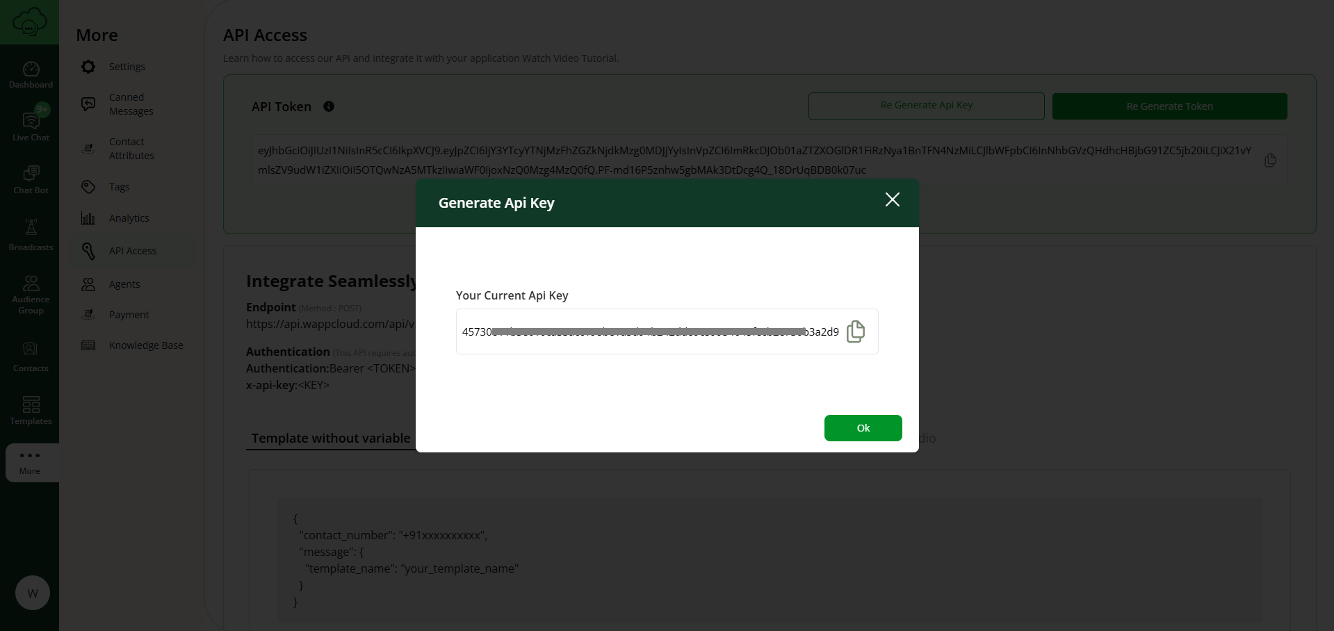 Generate API Key